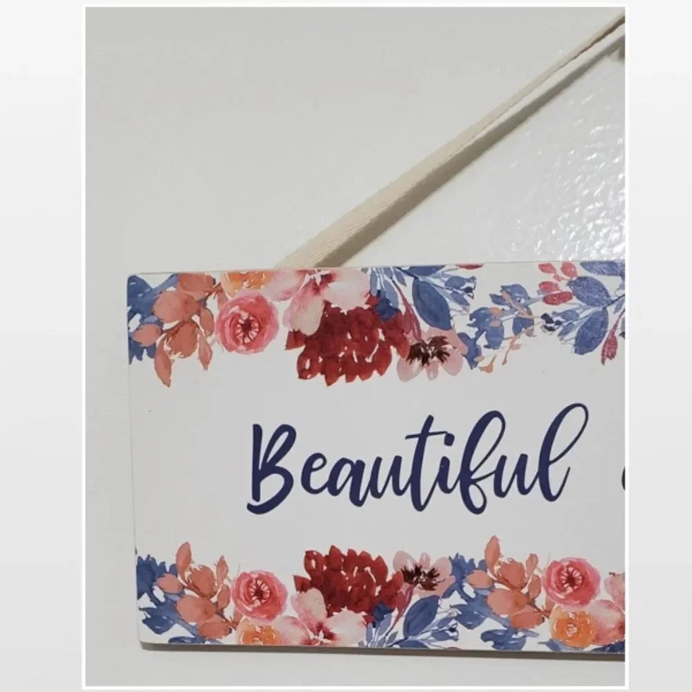 NEW Beautiful Glorious Fall Wood Home Sign